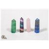 Image 1 : 4 GENUINE GEMSTONE TOWERS GREEN