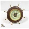Image 1 : VTG MADE IN GERMANY SHIP'S WHEEL BAROMETER