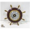 Image 1 : VTG MADE IN GERMANY SHIP'S WHEEL BAROMETER