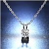 Image 2 : 1 CT GRA CERTIFIED MOISSANITE 925 SILVER NECKLACE