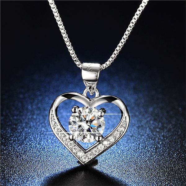 1 CT GRA CERTIFIED MOISSANITE 925 SILVER NECKLACE