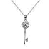 Image 2 : 1 CT GRA CERTIFIED MOISSANITE 925 SILVER NECKLACE