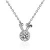 Image 2 : 1 CT GRA CERTIFIED MOISSANITE 925 SILVER NECKLACE