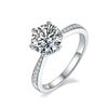 Image 3 : 2 CT GRA CERTIFIED 6 CLAW 925 ST SILVER MOISSANITE