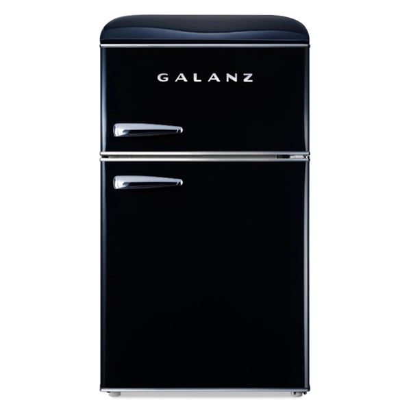 NEW GALANZ 3.1 CU FT RETRO MINI REFRIGERATOR