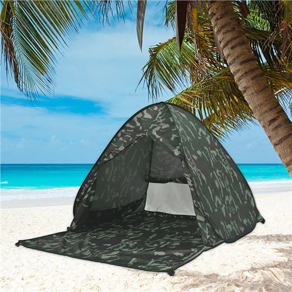 NEW CAMO AUTOMATIC POP-UP SUNSCREEN TENT