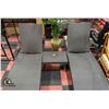 PAIR OF LOUNGERS WITH TABLE + CUSHIONS