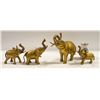 Image 1 : FOUR COPPER ELEPHANT LOT DIFFERENT SIZES