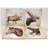 Image 1 : COLLAGE OF 2 MOOSE AND 2 HORSES PICTURES