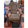 Image 1 : 2 X WIDE SEATING BROWN PATIO RESIN CHAIRS