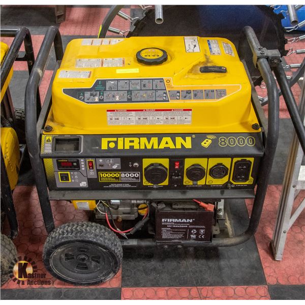 FIRMAN 8000 PORTABLE GENERATOR