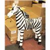 HANDMADE ZEBRA DECOR PIECE 40" TALL, 32" LONG &