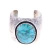 Image 2 : Navajo Damele Spider Web Turquoise Silver Bracelet