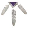 Image 8 : Navajo Ray Tracey Sugilite Earring & Necklace Set