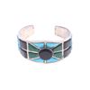 Image 1 : Amazing C. 1990's Navajo Inlaid Bracelet