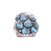 Image 8 : Navajo C. Draper No. 8 Spiderweb Turquoise Buckle