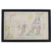 Image 2 : C. 1911-1940 Lakota Sioux Sun Dance Ledger Drawing