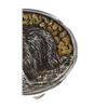 Image 2 : Alaskan Bear Gold Nugget $ Sterling Belt Buckle