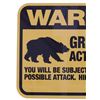 Image 3 : Grizzly Bear Warning Sign from Canada