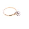 Image 8 : Elegant Diamond & 14k Yellow Gold Solitaire Ring