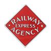 Image 1 : Railway Express Agency Porcelain Enamel Sign 1930s