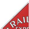 Image 2 : Railway Express Agency Porcelain Enamel Sign 1930s