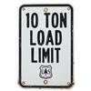 Image 2 : U.S. Forest Service "10 Ton Load Limit" Metal Sign