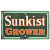 Image 2 : Original Sunkist Grower Porcelain Enamel Sign 1940