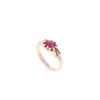 Image 2 : 1920-30 Art Deco Opulent Ruby & 14k Gold Ring