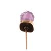 Image 8 : 19th C. Purple Tourmaline Bust 9K Gold Stick Pin