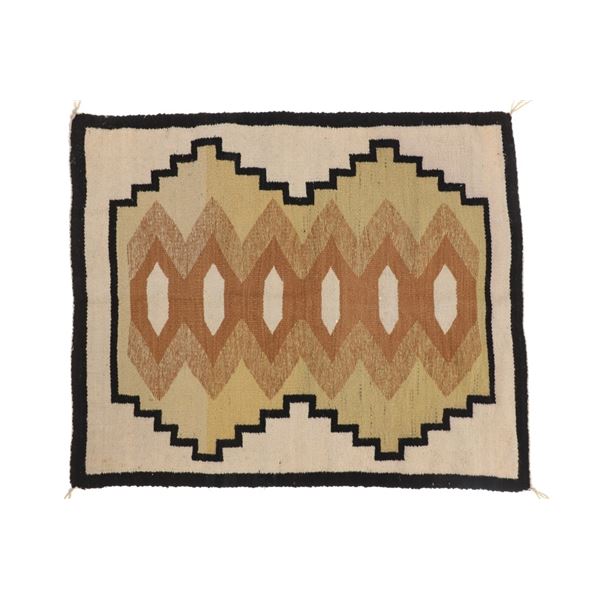 Navajo Diamond Chinle Wool Rug c. 1930's-