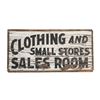 Image 1 : "Clothing & Small Store Sales Room" Wood Sign