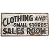 Image 2 : "Clothing & Small Store Sales Room" Wood Sign