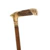 Image 8 : L-Shape Elk Tine & 14k Gold Walking Cane