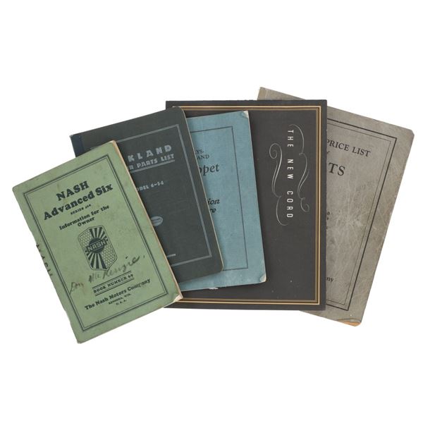 Various Car Company Owner Manuals 1924-1937 (5)