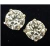 Image 2 : 14K WHITE GOLD MOISSANITE(1CT)  EARRINGS (~WEIGHT 0.69G),