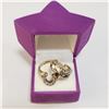 Image 2 : SILVER LOT OF 2 CUBIC ZIRCONIA  RING (~WEIGHT 4.17G)