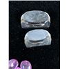 Image 7 : MIXED GEMSTONES, INCLUDING: 17 OVAL LAB GROWN PINK SAPPHIRE, 4 CITRINES, CABOCHON AMETHYST,
