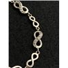 Image 2 : Beautiful 925 M&J Infinity Bracelet 7.7 gr Adjustable 7.5"-8.5". Good Quality