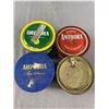 Image 2 : Very Nice Collection Of 4 Vintage Amphora Pipe Tobacco Cans