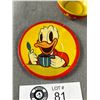 Image 2 : 1930's Litho Tin Donald Duck Cup & Saucer (Cup Missing Handle)