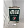 Image 1 : 1950's B/A Autolene Motor Oil 2 Gallon Can