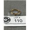Image 2 : 14K Gold Ring w/Small Stone