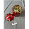 Image 2 : 1940's Kellogs, Brier & Macdonalds Tobacco Collector Cards In 1950's Peak Freen Cookie Tin (Stamped 