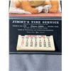 Image 2 : NOS 1954 Jimmy's Tire service Calendar, Regina, Saskatchewan. Approx. 10 1/4" x 17 1/4"