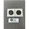 Image 2 : 2 - Canadian 1952-2002 Queen Elizabeth 50cent Coins