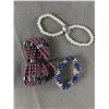Image 3 : 4 Bracelets & Beaded Magnetic Necklace