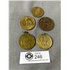 Image 1 : 5 Tokens - 1984 BC Papal Visit, Canada Confederation, USA "A Nation Of Immigrants" & More