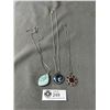 Image 1 : 3 Necklaces w/Pendants. Stone, Fairy & Circle