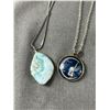 Image 2 : 3 Necklaces w/Pendants. Stone, Fairy & Circle